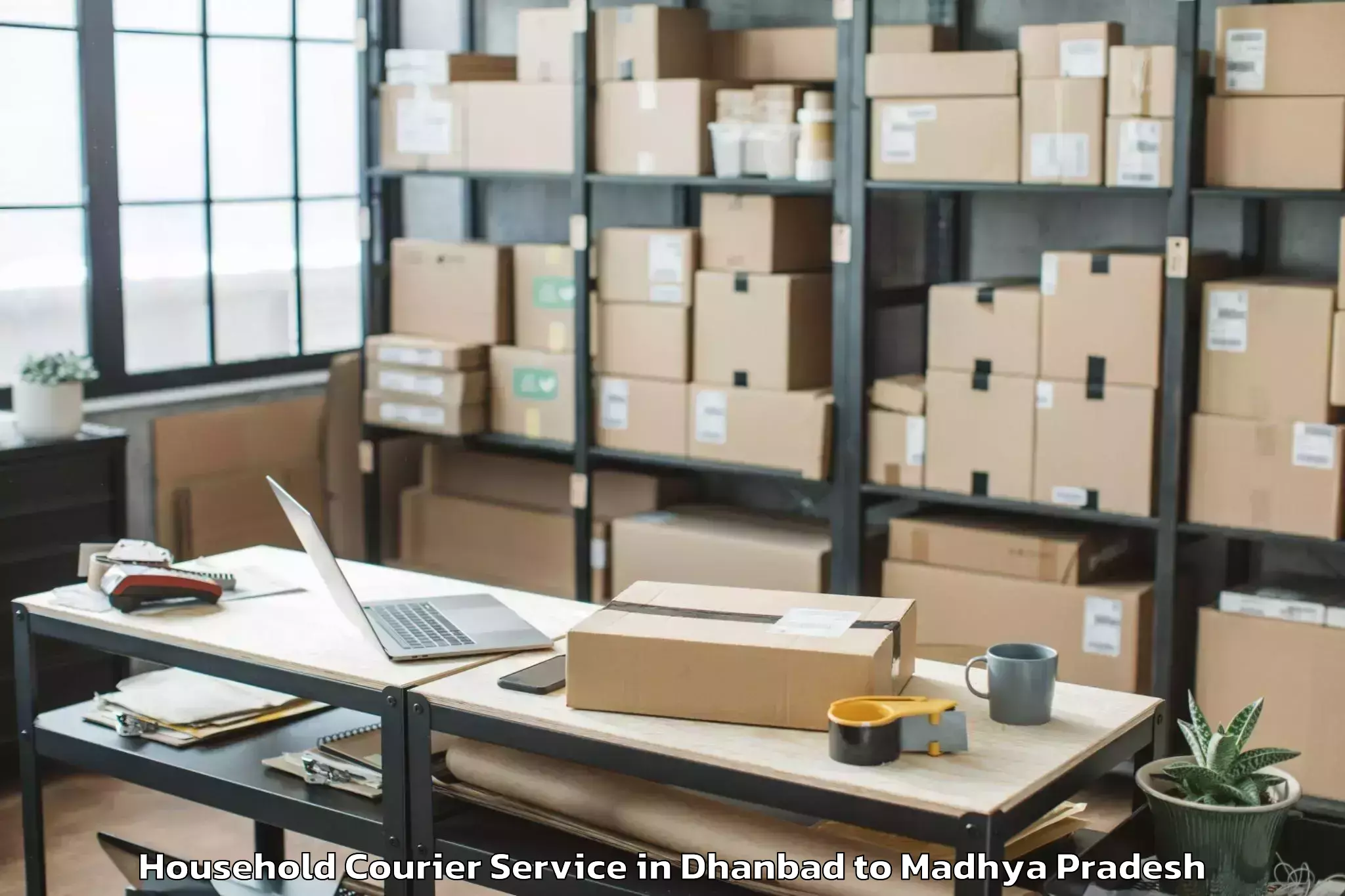 Book Dhanbad to Murwara Household Courier Online